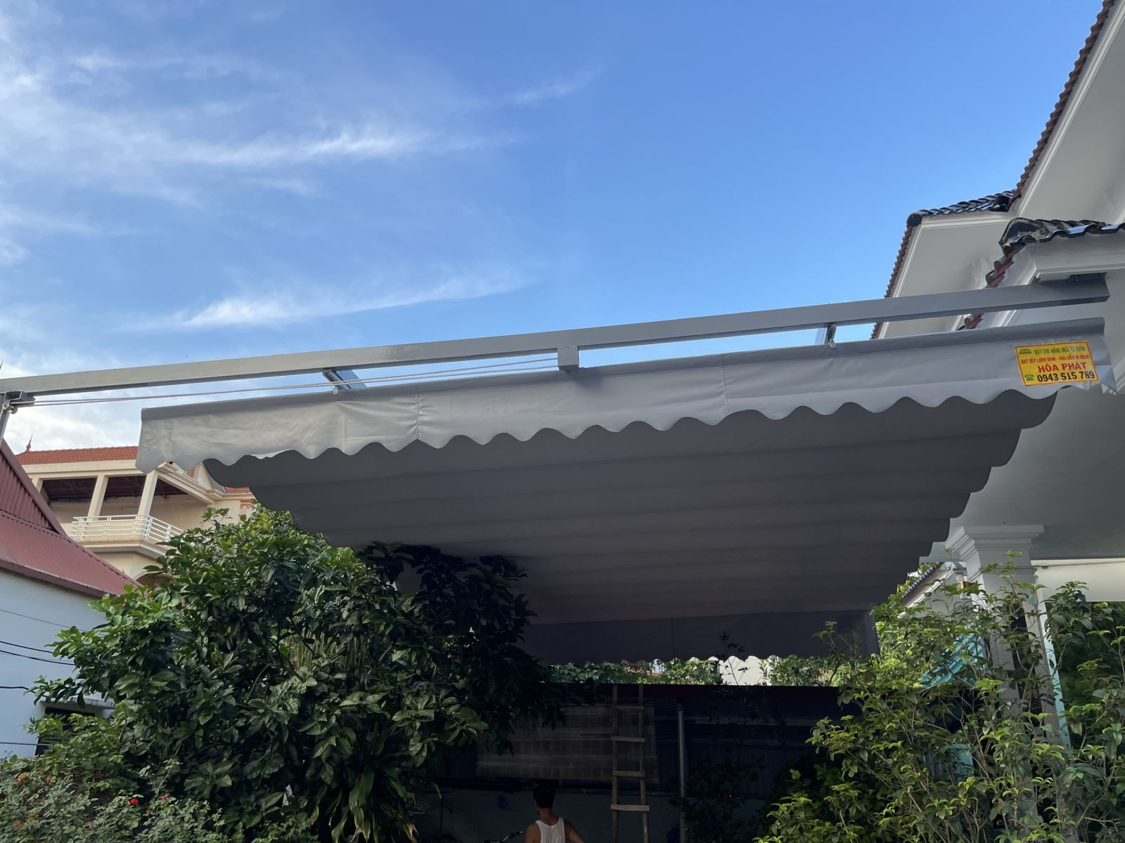 bạt xếp sân vườn tại thái nguyên