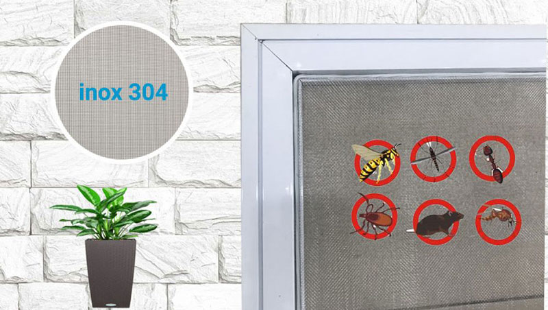 cửa lưới chống muỗi cố định