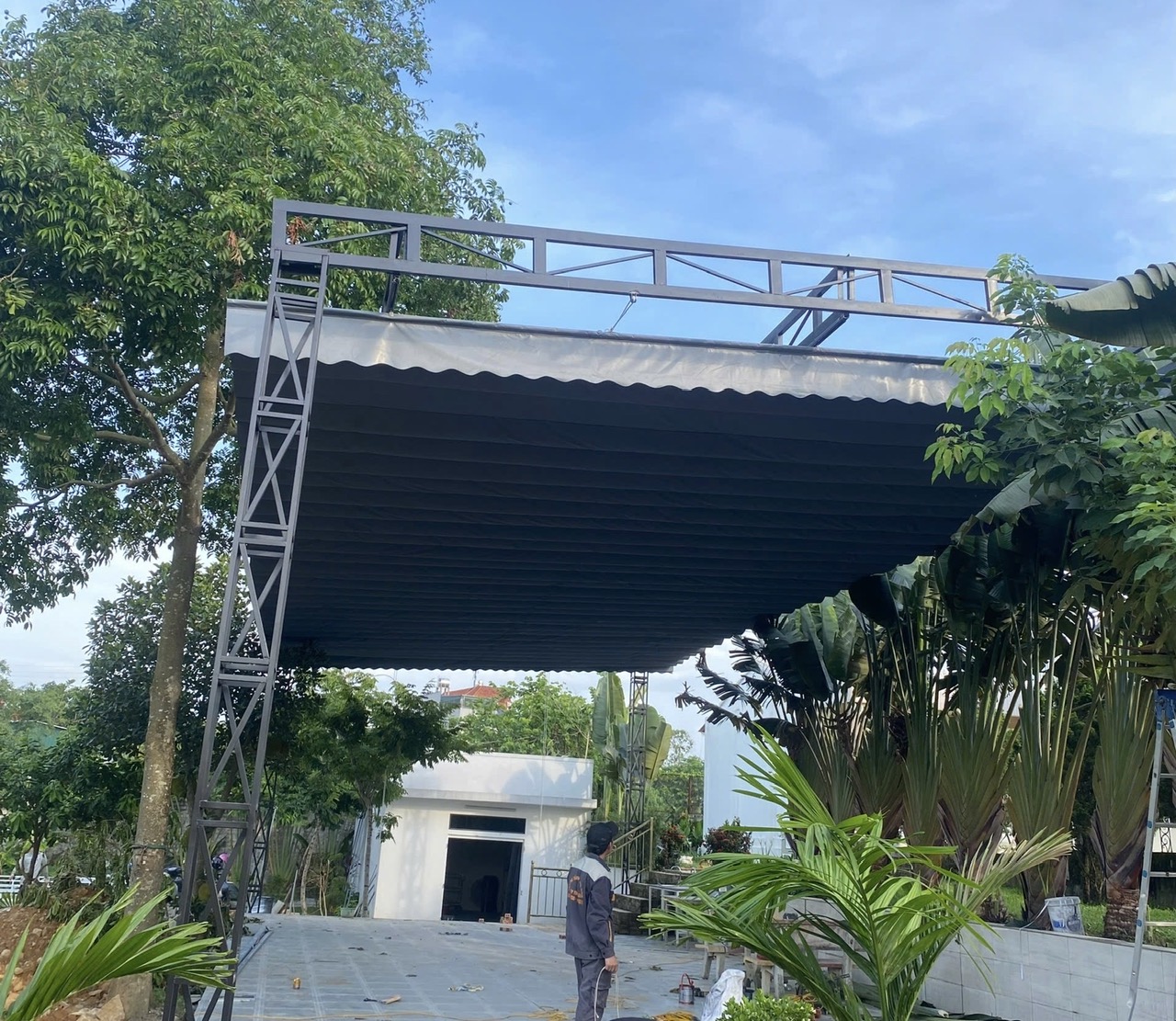 bạt xếp lượn sóng