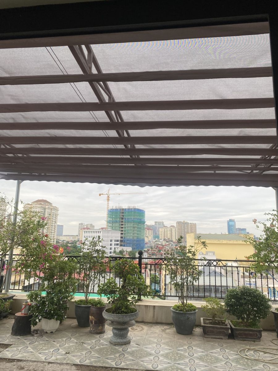 mái bạt che sân thượng