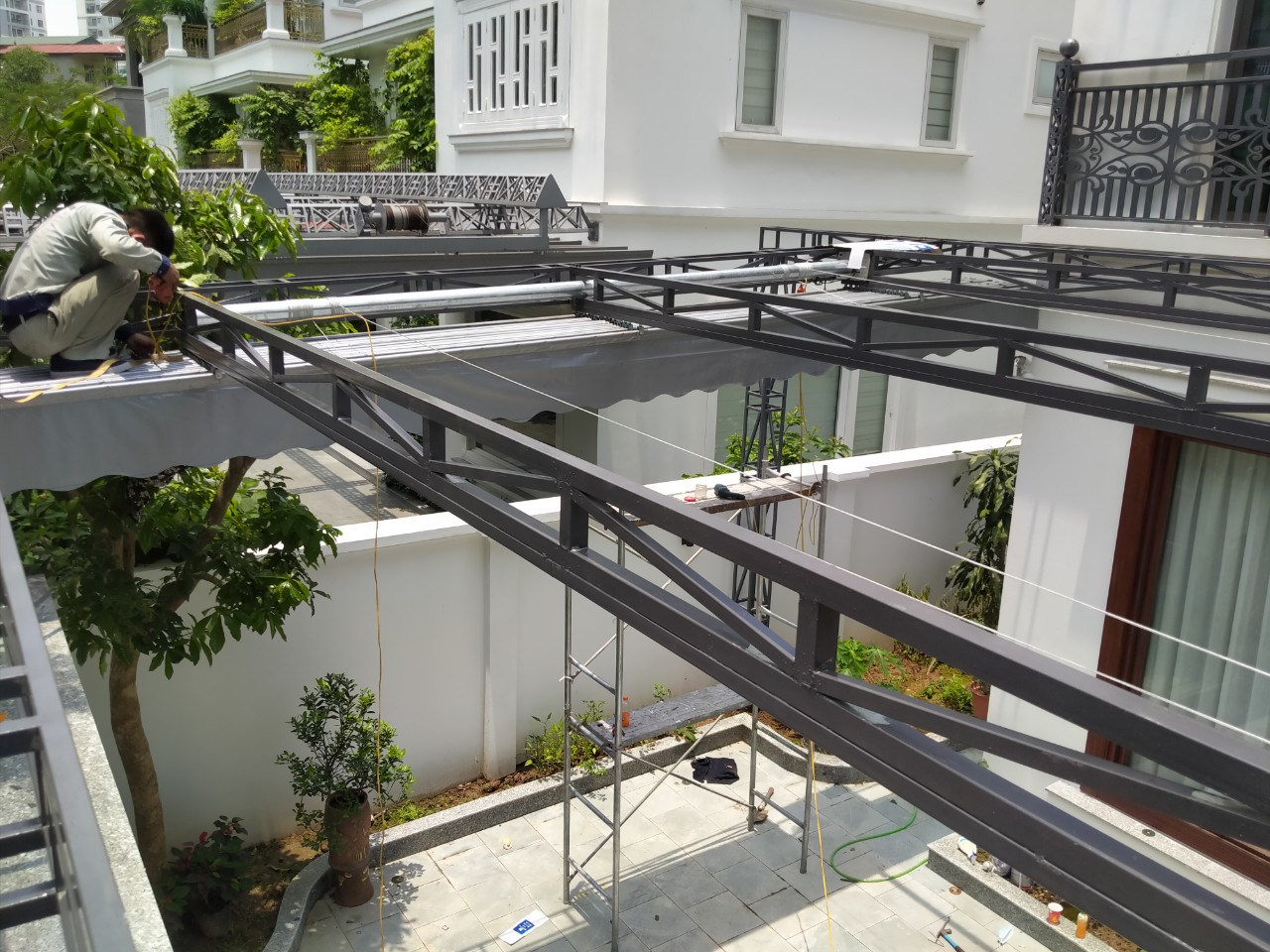 mái xếp di động